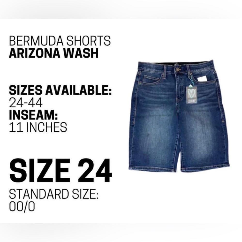 NWT LulaRoe Bermuda Shorts, Size 24 (00-0), Color: Arizona Wash